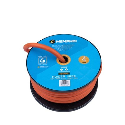 Memphis 4FO100 4 AWG Orange OFC Power Wire, 100 Ft