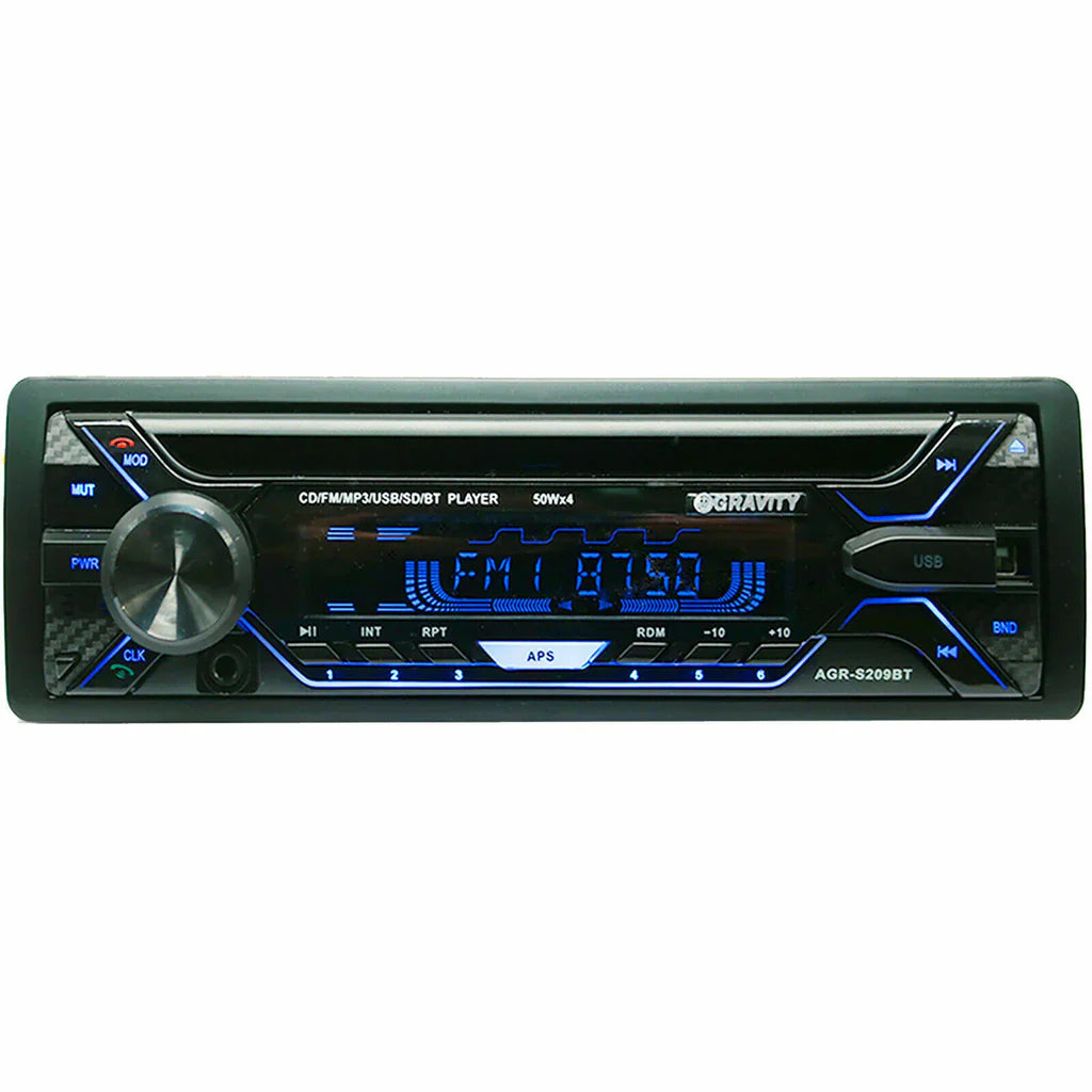 Gravity AGR-S209BT Single-DIN Bluetooth CD Receiver