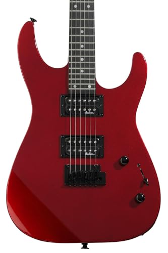 Jackson 2910112552 JS12 Dinky Electric Guitar, Metallic Red