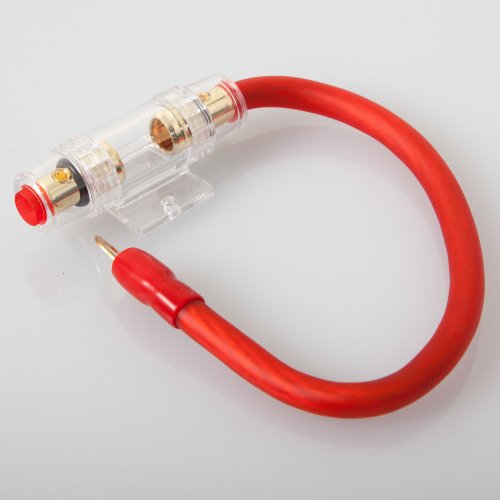 Audiotek AT-305W Single Glass Fuse Holder with Wire