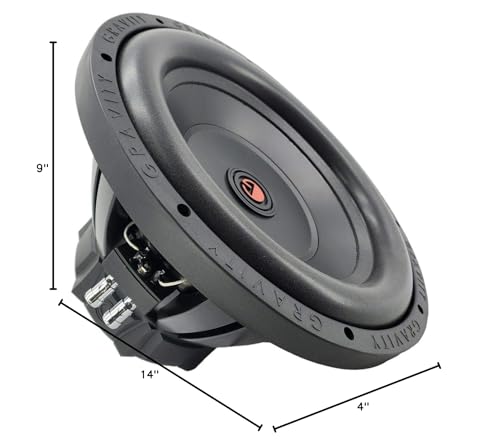 Gravity G5-12D 12" Dual 4-Ohm Car Subwoofer