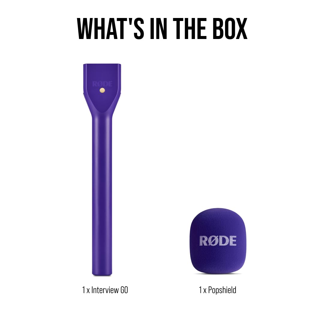RØDE INTERVIEWGOPUR Purple Wireless Handheld Microphone Adaptor