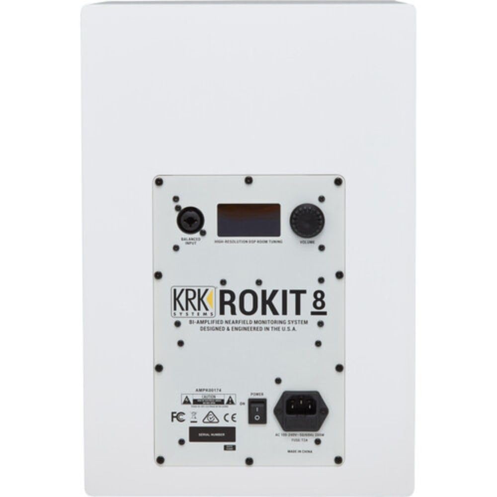 KRK RP8G4WN-NA ROKIT 8 G4 White 8" Studio Monitor