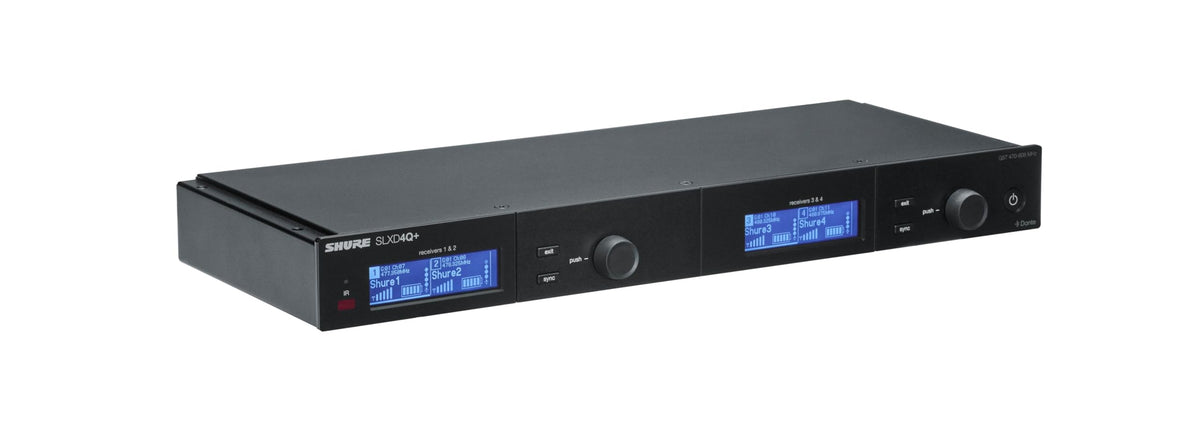 Shure SLXD4QDAN+=-G57 Quad Dante Wireless Receiver