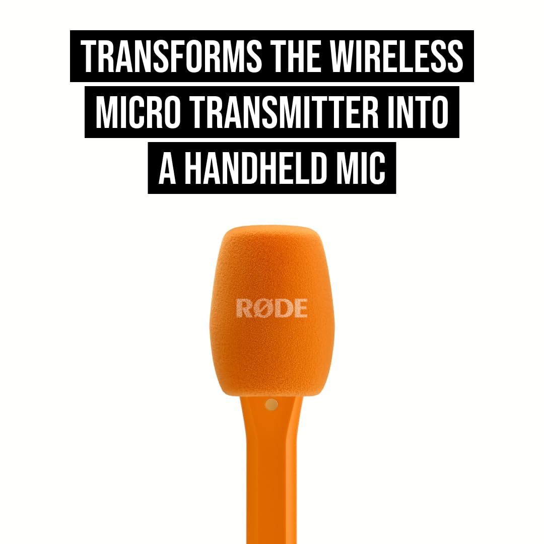 RØDE INTERVIEWMICROORA Interview Micro Handheld Adaptor, Orange