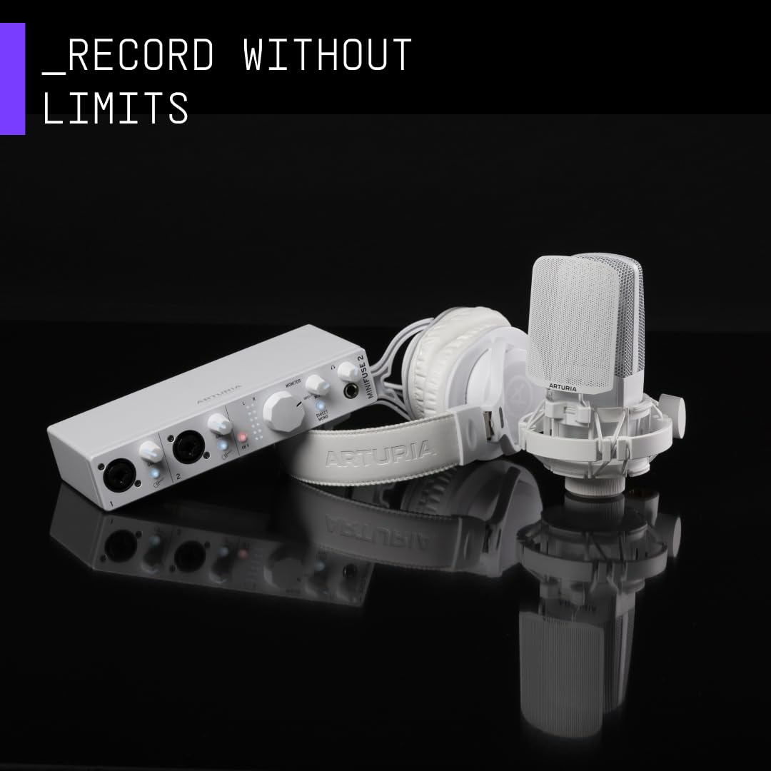 Arturia MINIFUSE REC PACK (WHITE) Recording Bundle