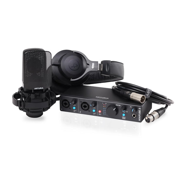 Arturia MINIFUSE REC PACK (BLACK) Recording Bundle