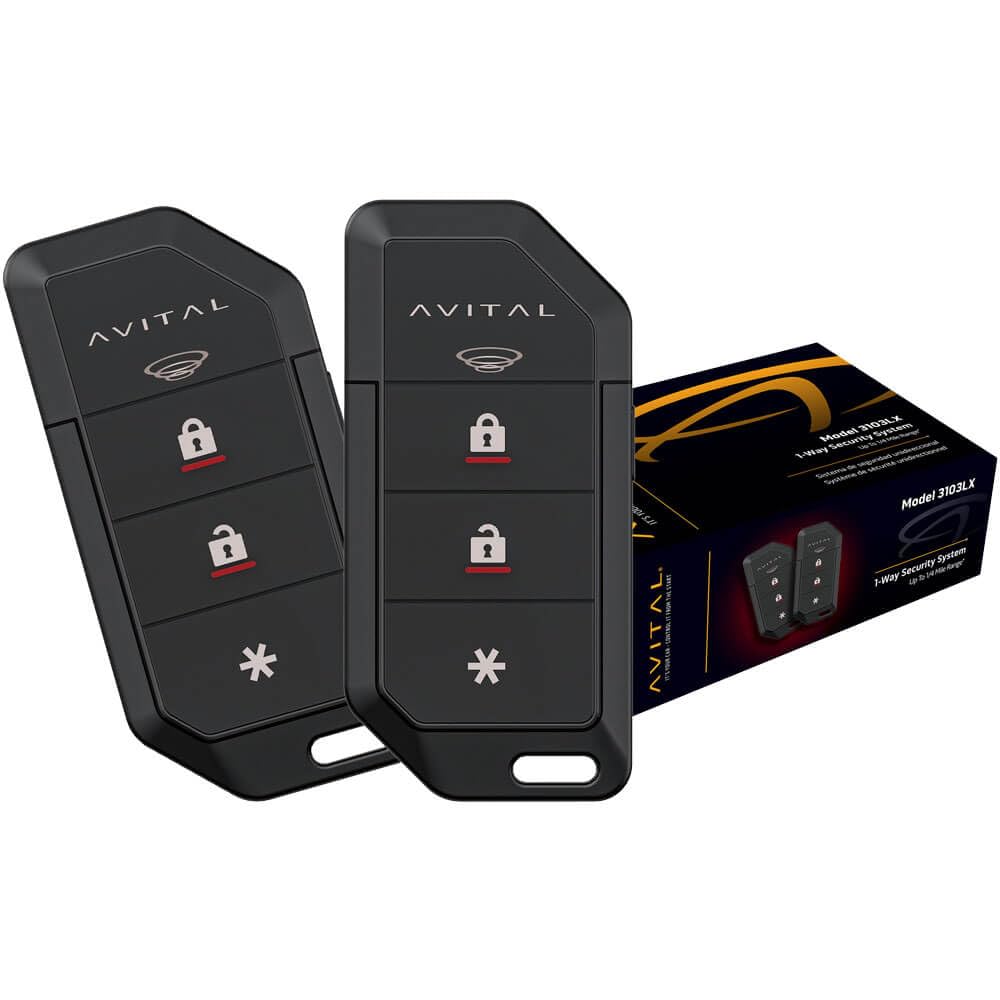Avital 3103LX 1-Way Vehicle Security System