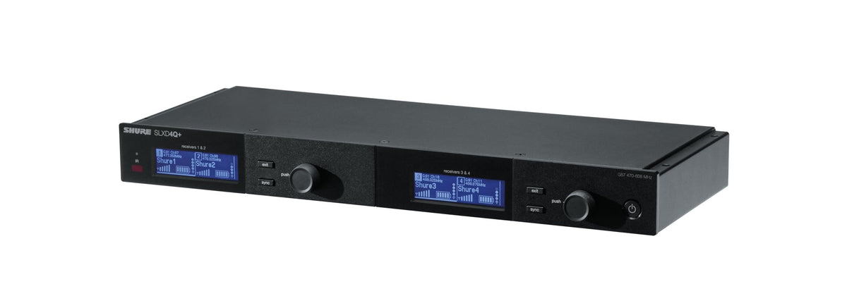 Shure SLXD4Q+=-G57 Quad-Channel Digital Wireless Receiver