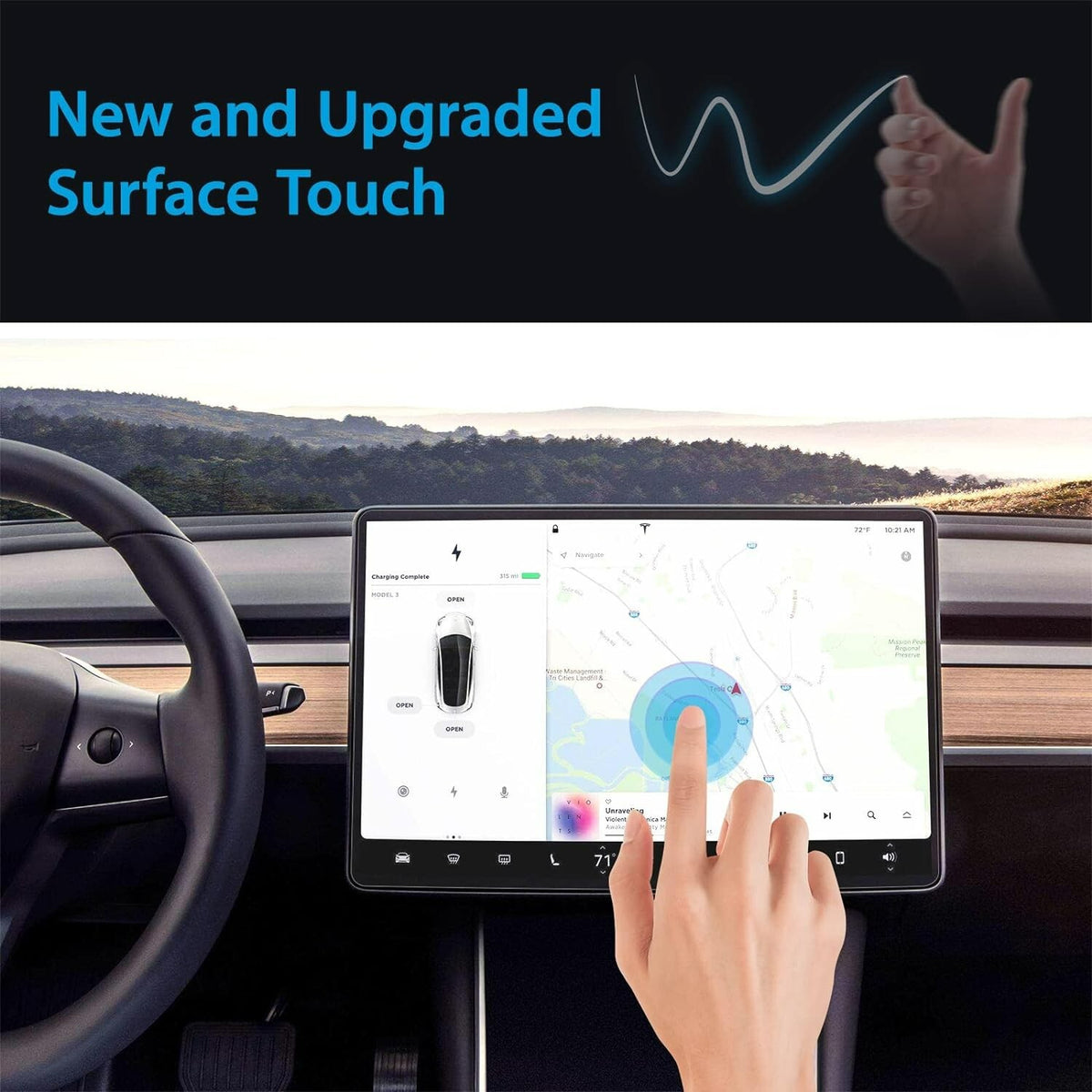 Gravity TESLA SCREEN GRT01 Anti-Glare Screen Protector