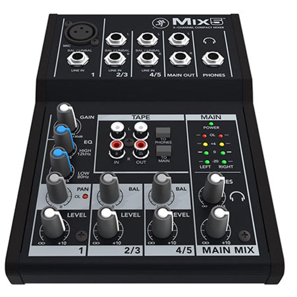 Mackie Mix5 5-Channel Compact Mixer