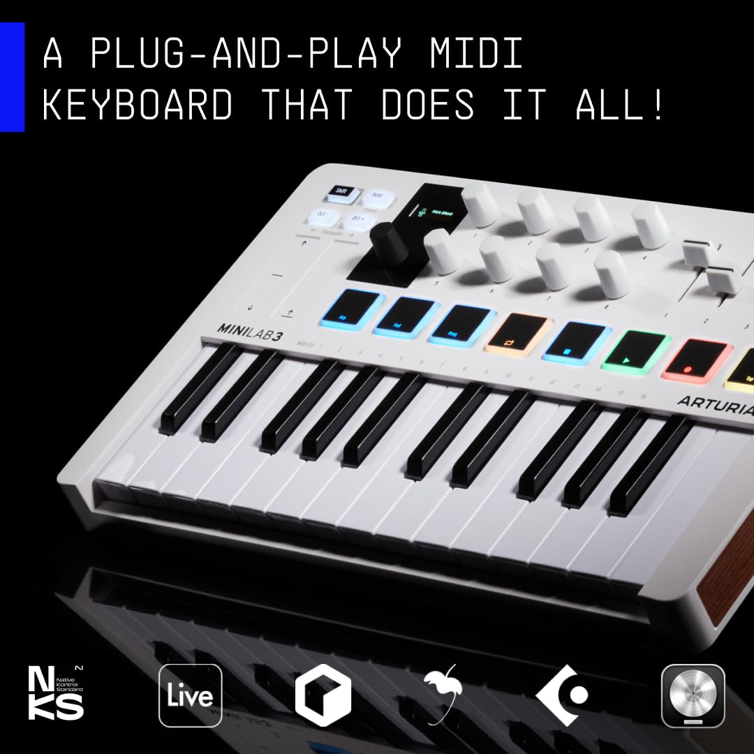 Arturia MINILAB 3 CHAMPAGNE 25-Key MIDI Controller