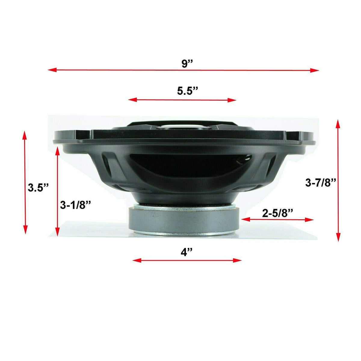 Gravity SGR694 6x9" 4-Way Full-Range Car Speakers