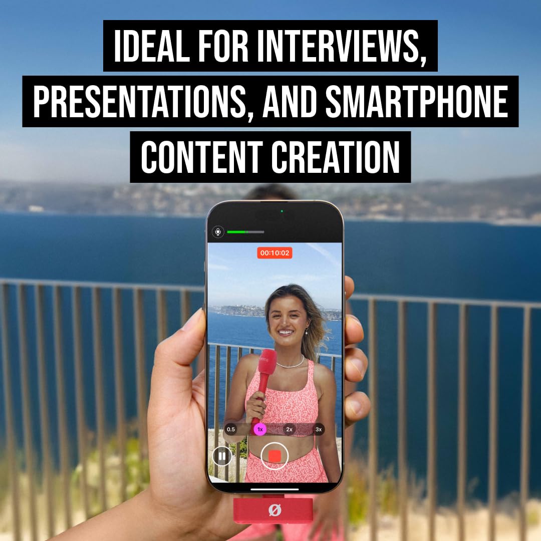 RØDE INTERVIEWMICRORED Red Handheld Adaptor for Wireless Micro