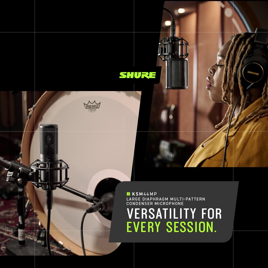 Shure KSM44MP Large-Diaphragm Multi-Pattern Condenser Microphone