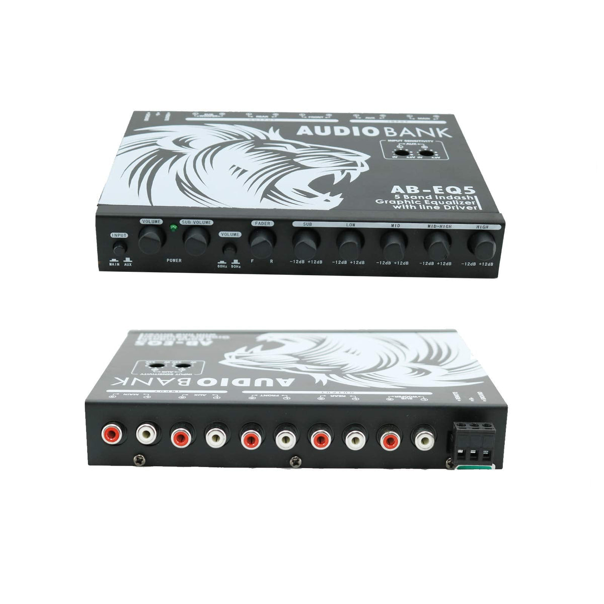 Audiobank AB-EQ5 1/2-DIN 5-Band Graphic Equalizer
