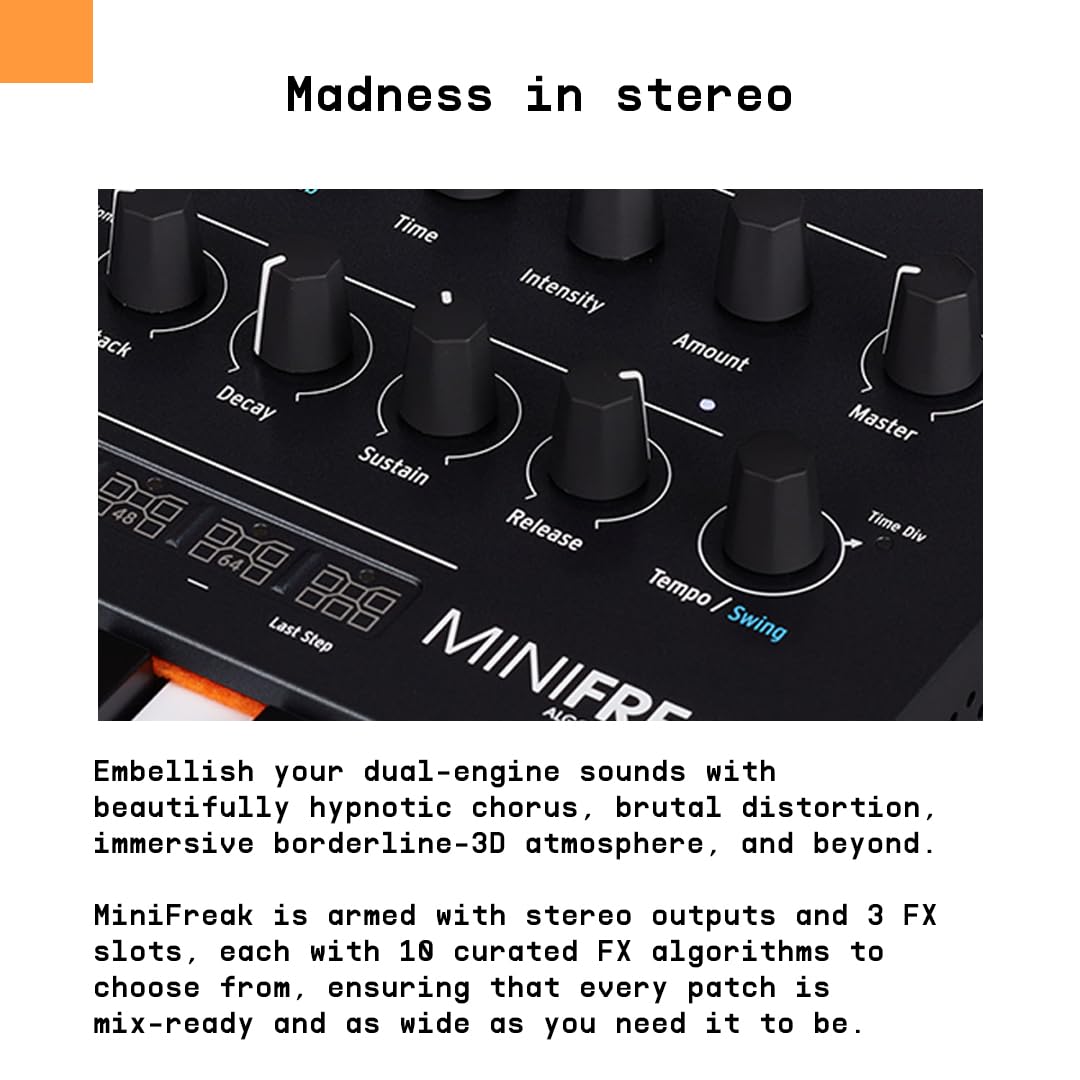 Arturia MINIFREAK 37-Key 6-Voice Hybrid Synthesizer