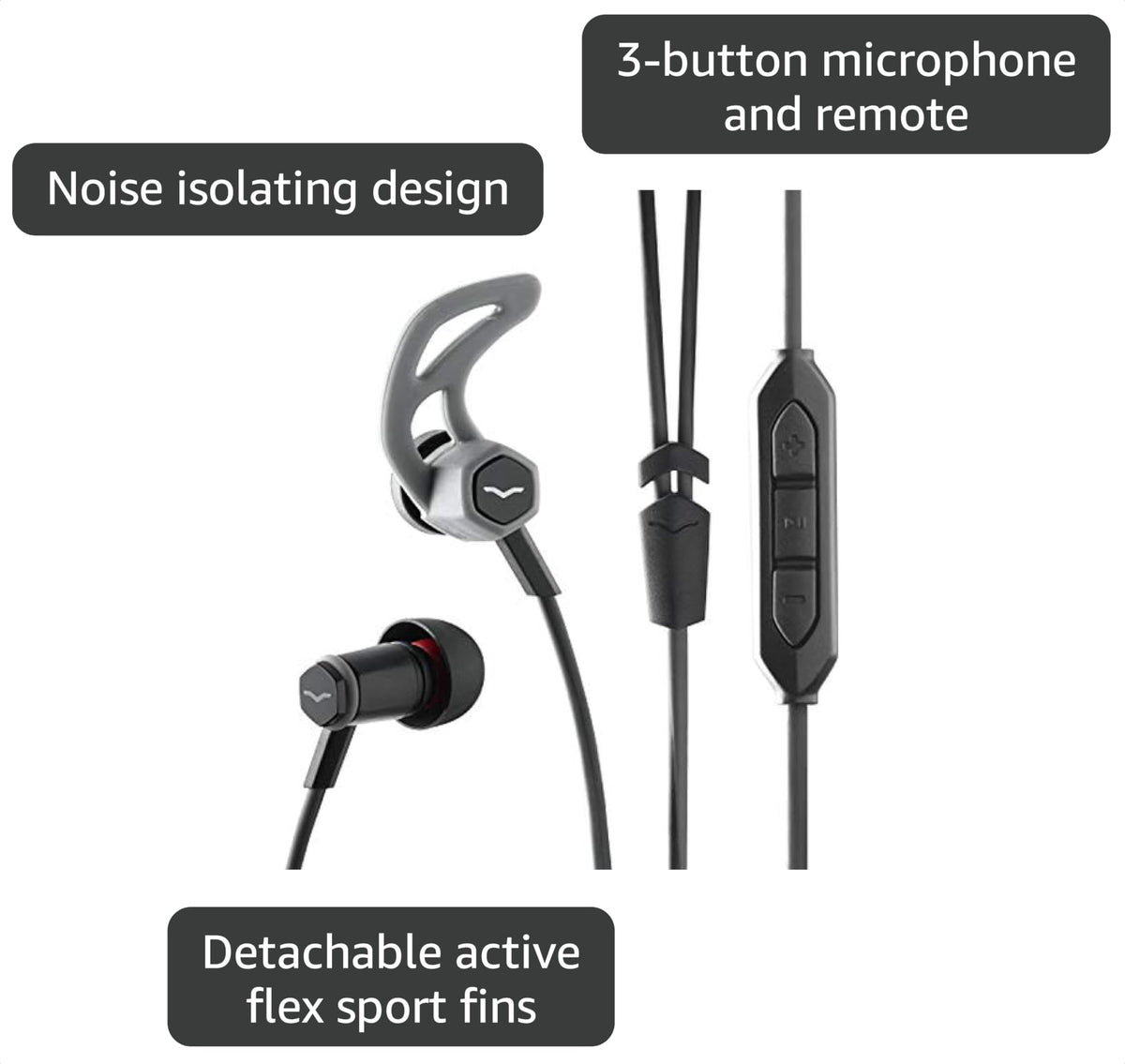 V-MODA FRZ-A-BLACK Forza Android In-Ear Headphones