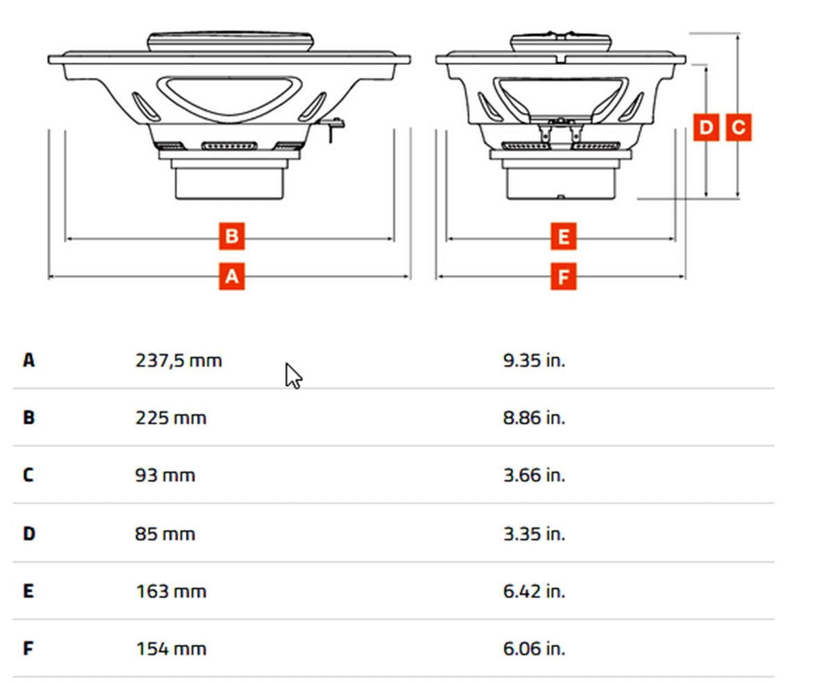 Hertz SX690NEO-1 6x9" 3-Way Coaxial Speakers