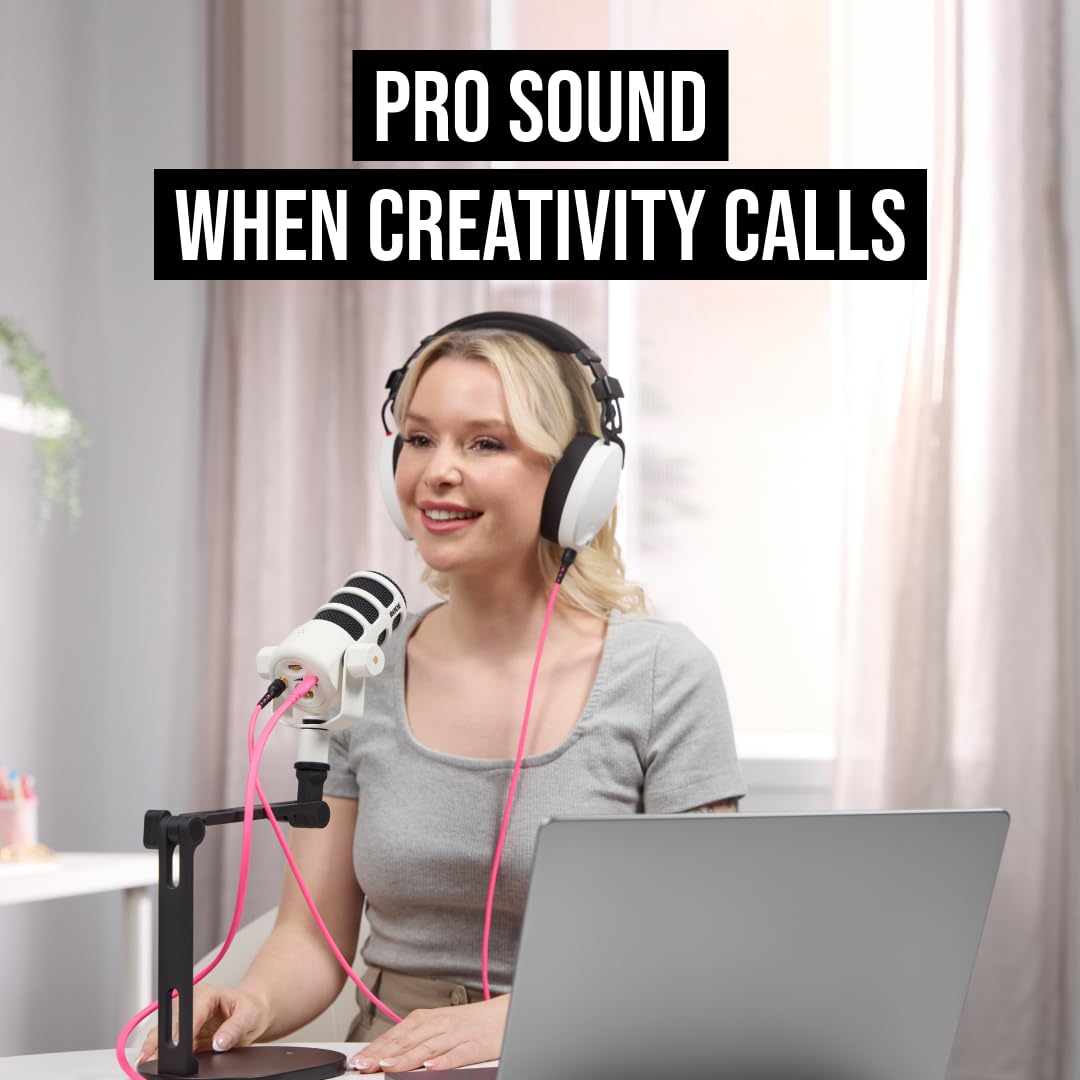 RØDE PODMICUSBW PodMic USB Dynamic Broadcast Microphone