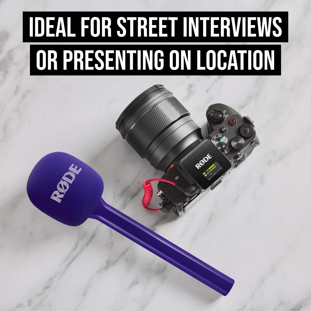 RØDE INTERVIEWGOPUR Purple Wireless Handheld Microphone Adaptor