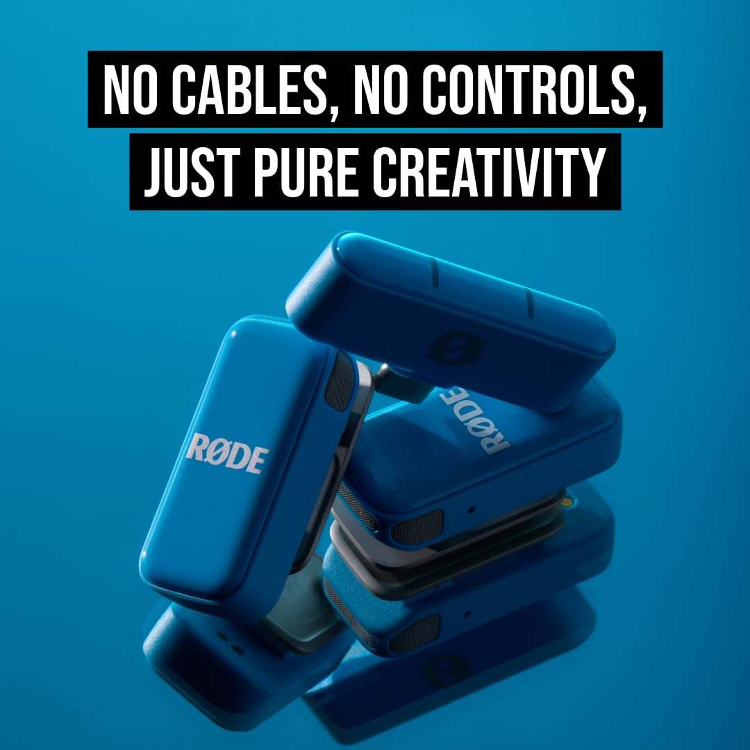 RØDE WIMICROCBLU USB-C Wireless Microphone System, Blue