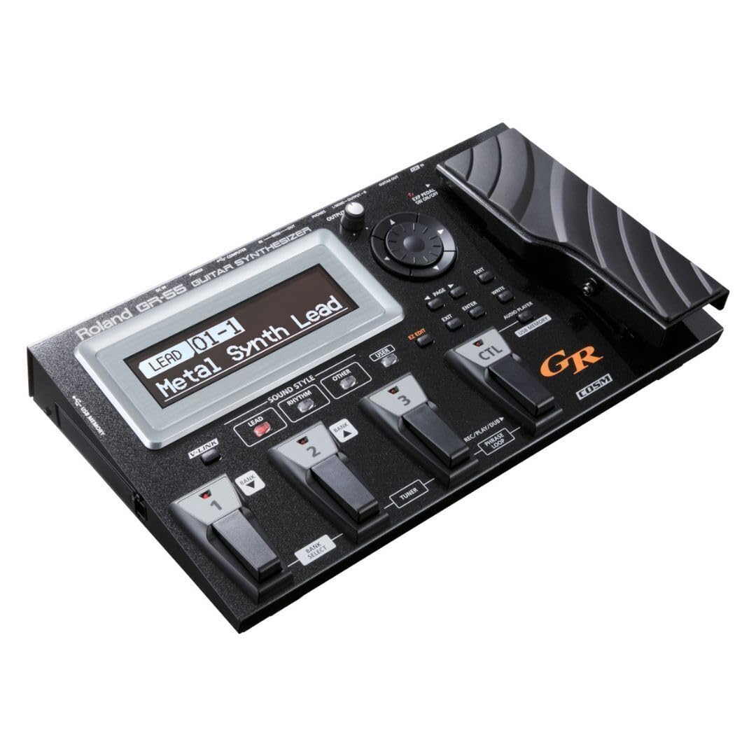 BOSS GR-55GK-BK Guitar Synthesizer With GK-3 Pickup