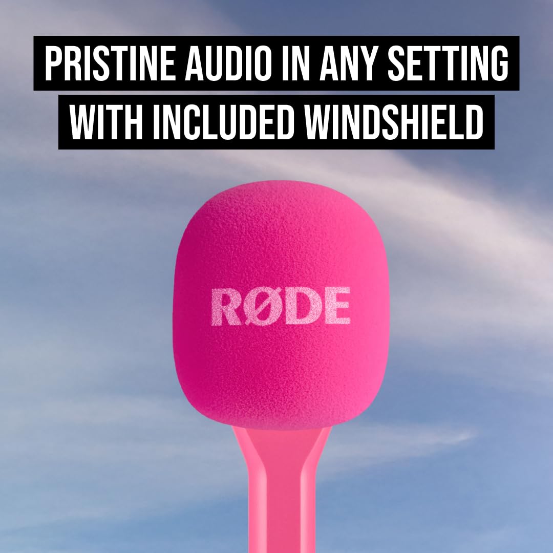 RØDE INTERVIEWGOPIN Pink Handheld Adapter for Wireless Mics