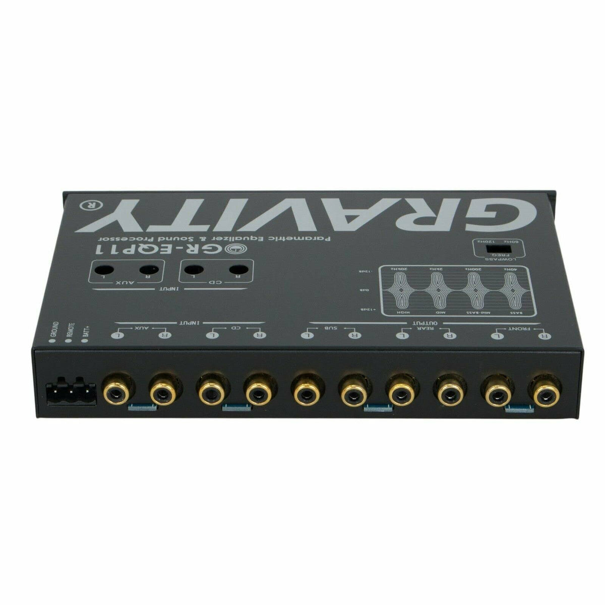Gravity GR-EQP11 1/2-DIN 4-Band Car Parametric Equalizer