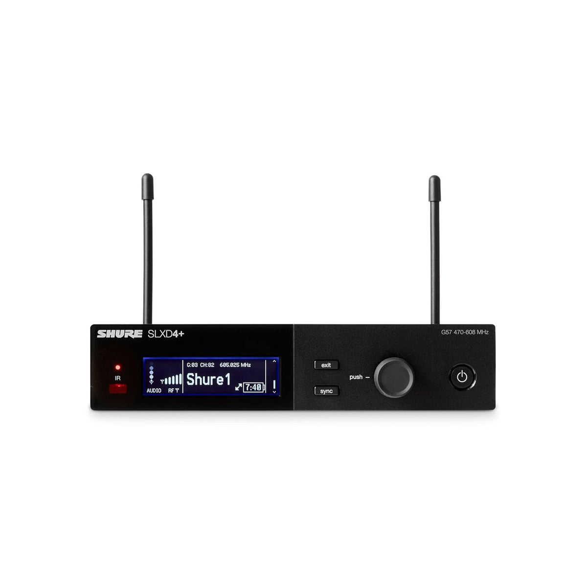 Shure SLXD4+ Single-Channel Digital Wireless Receiver