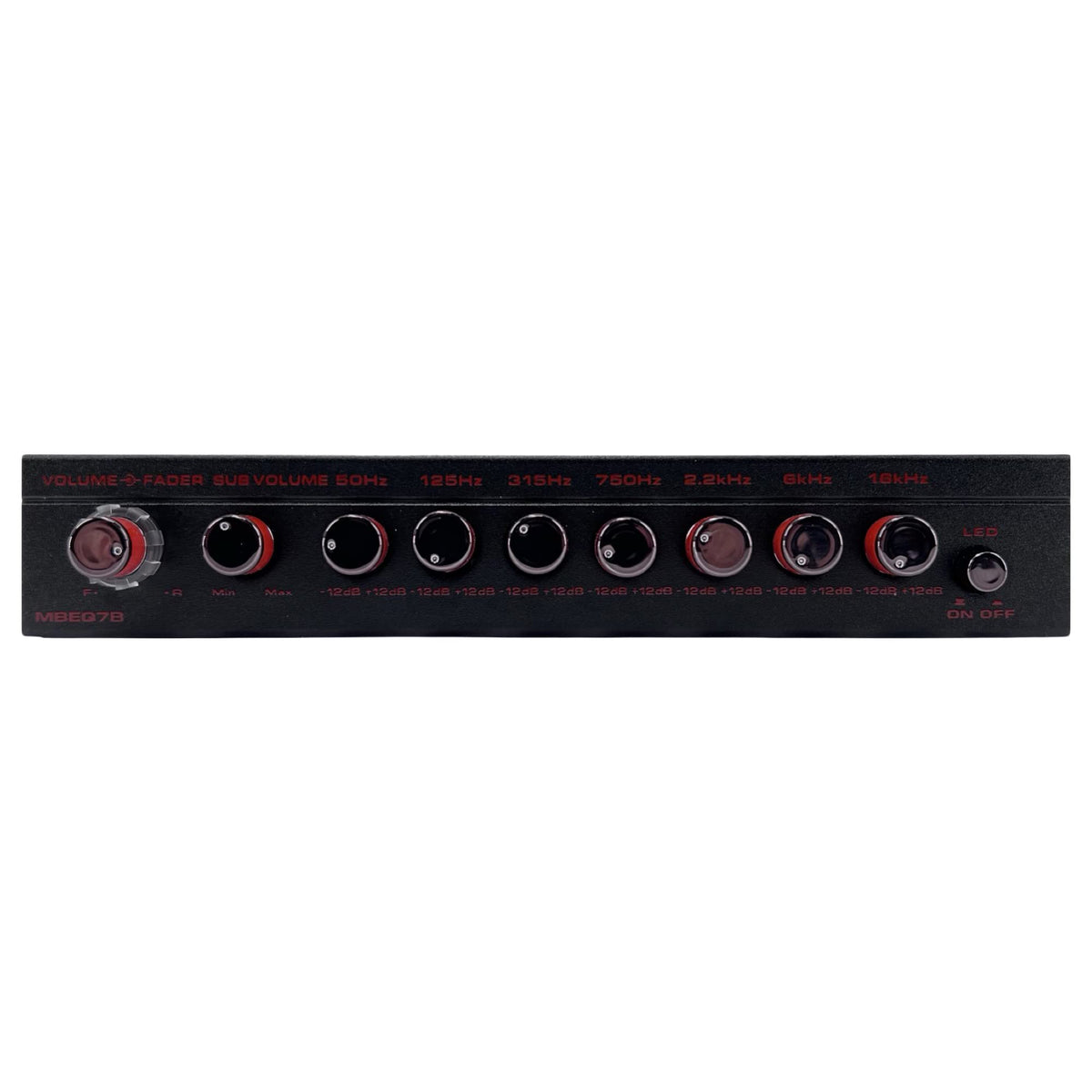 MB Quart MBEQ7B Half-DIN 7-Band Car Audio Equalizer