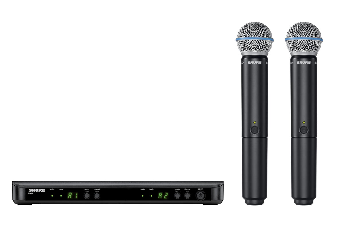 Shure BLX288/B58-H11 Dual Wireless Beta 58A Vocal System