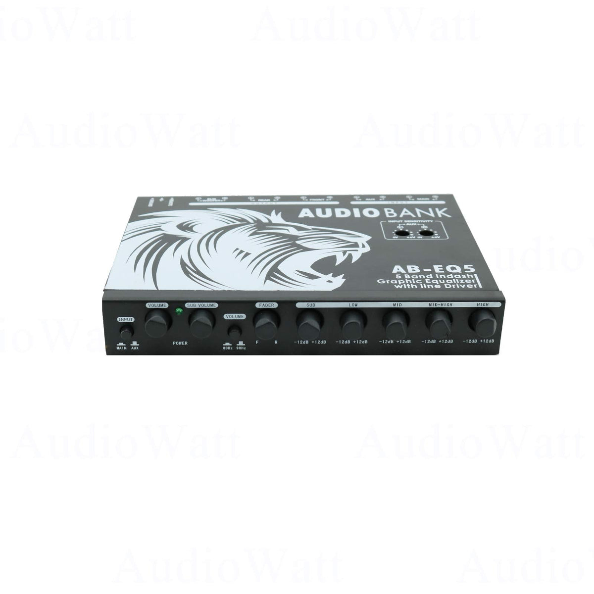 Audiobank AB-EQ5 1/2-DIN 5-Band Graphic Equalizer