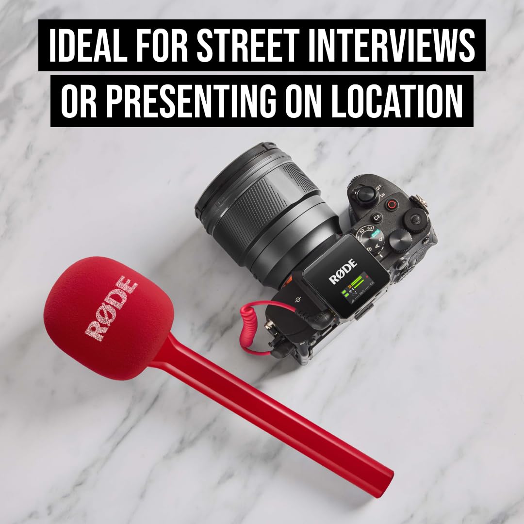 RØDE INTERVIEWGORED Interview GO Handheld Adapter, Red