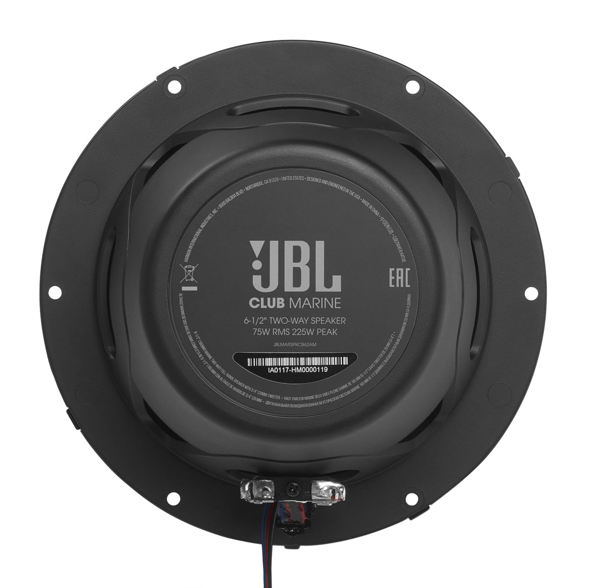 JBL CB62 6.5" 2-Way Marine Speakers with RGB Lighting