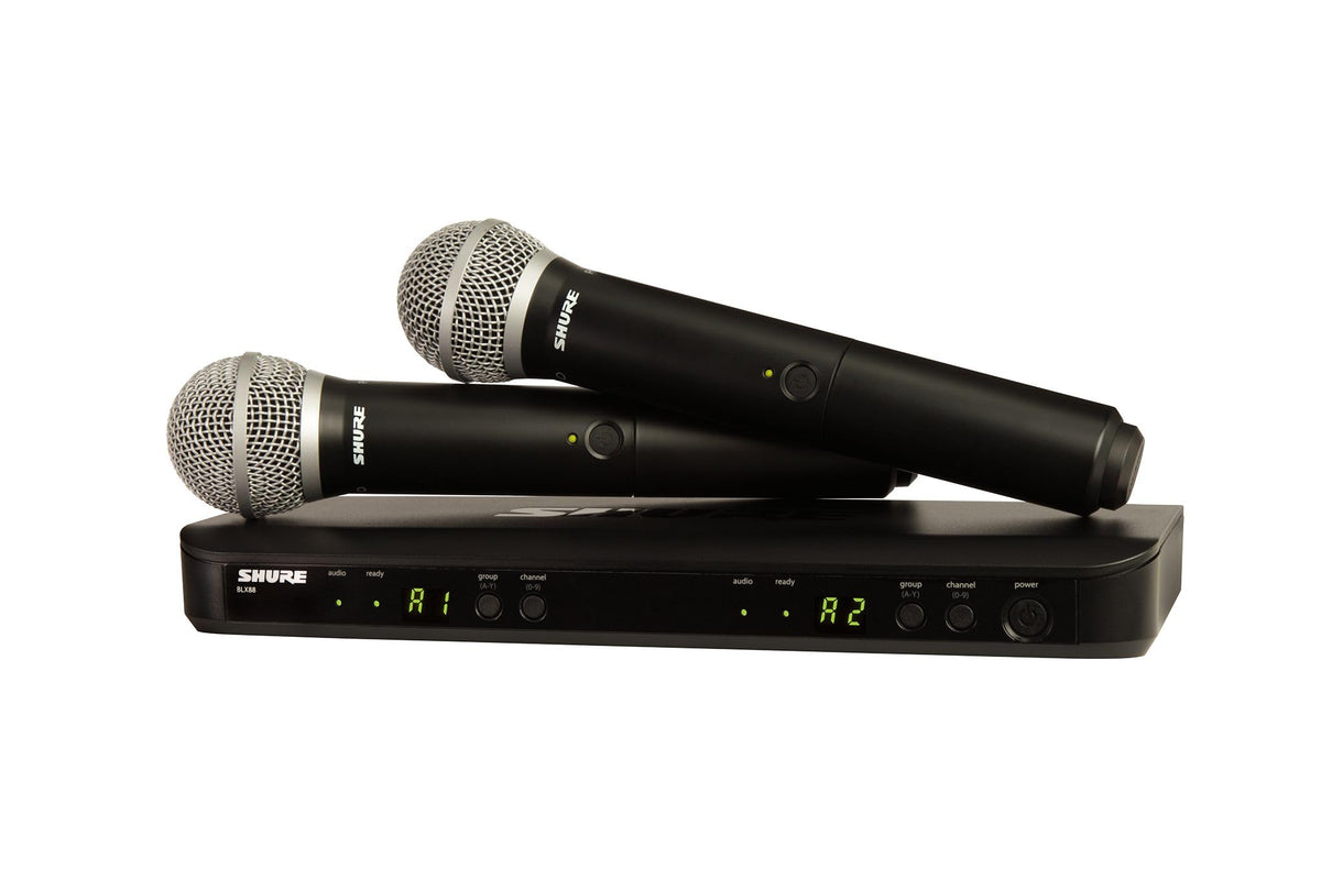 Shure BLX288/PG58-H10 Dual Wireless Vocal Microphone System