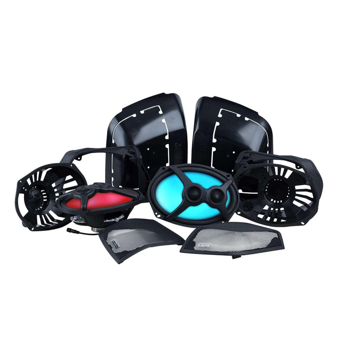 Memphis MXHD14LIDKIT 6×9" Harley Bag Lid Speaker Kit