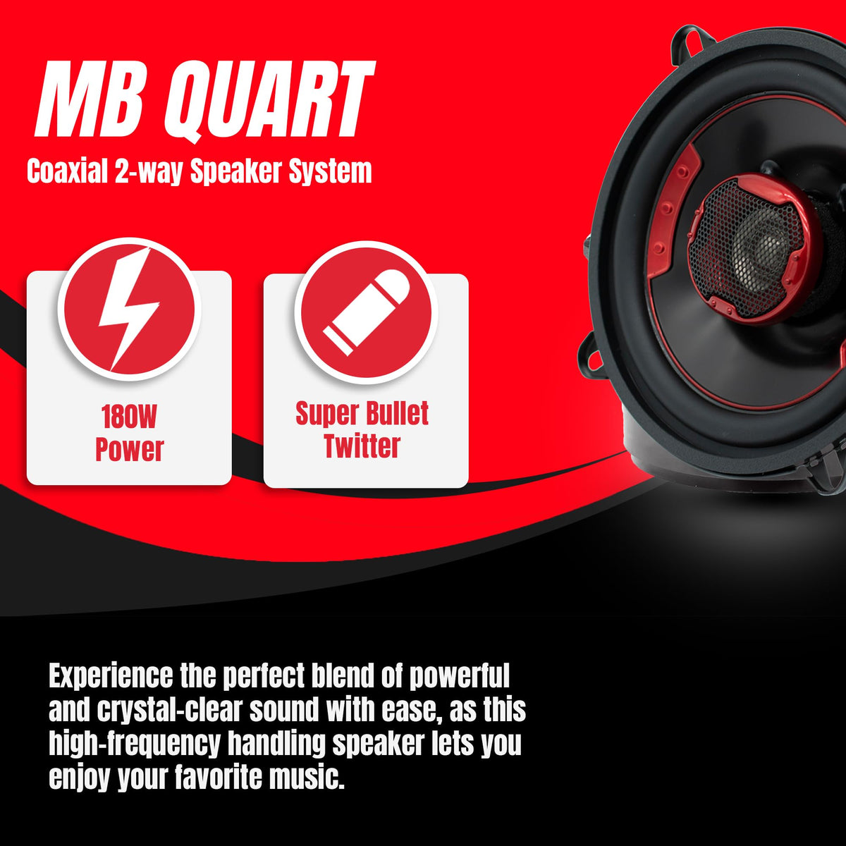 MB Quart XK2-113 5.25" 2-Way Coaxial Speakers