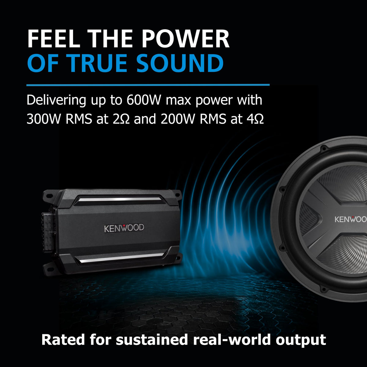Kenwood KAC-M5001 Compact Mono Marine Amplifier