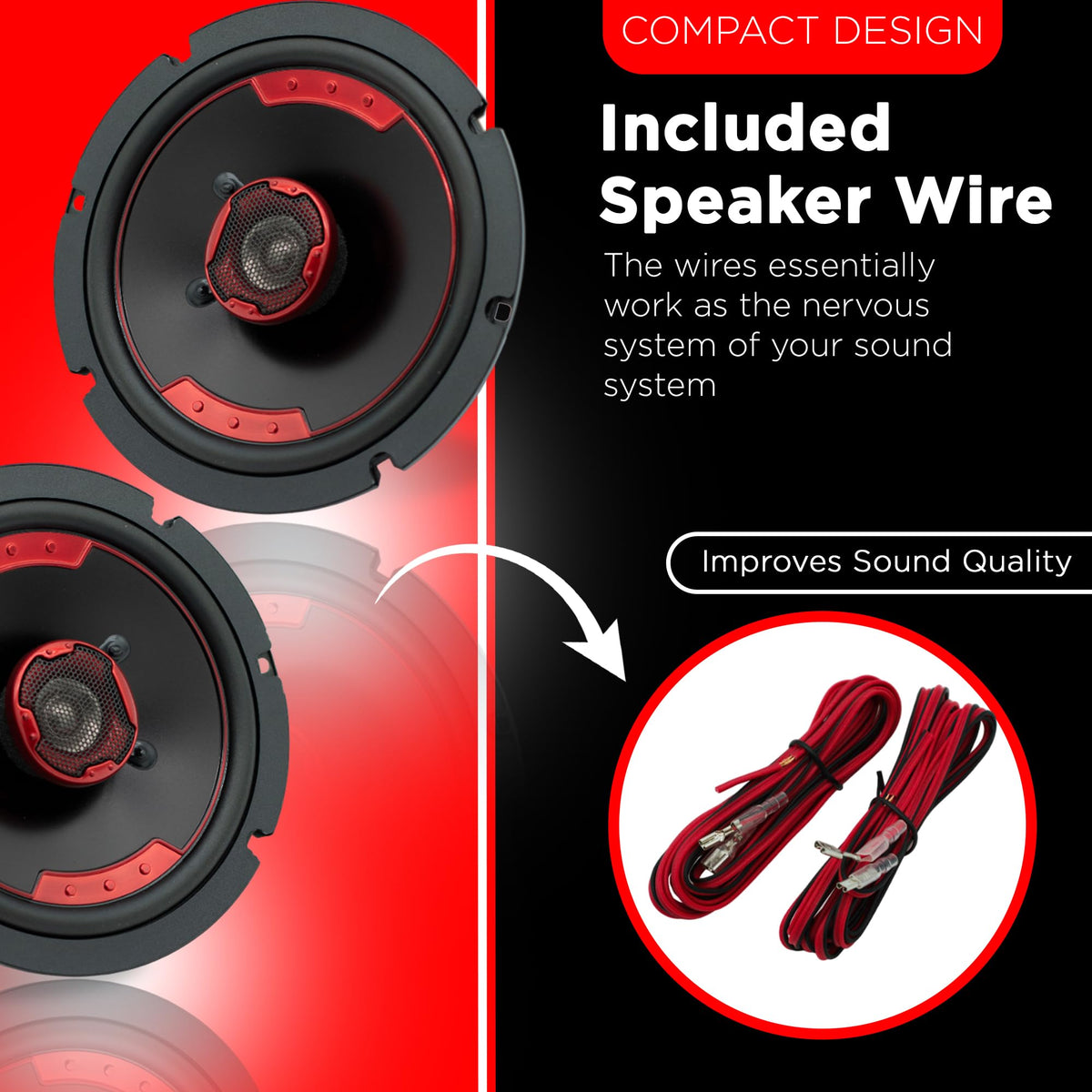 MB Quart XK2-116S 6.5" Slim-Mount Coaxial Speakers