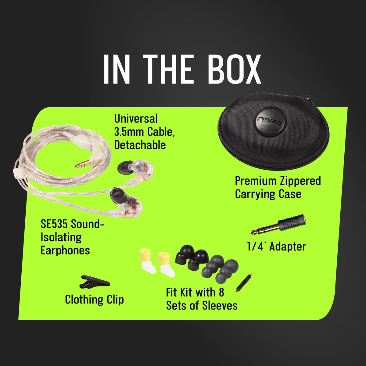 Shure SE535-CL Triple-Driver Sound Isolating Earphones