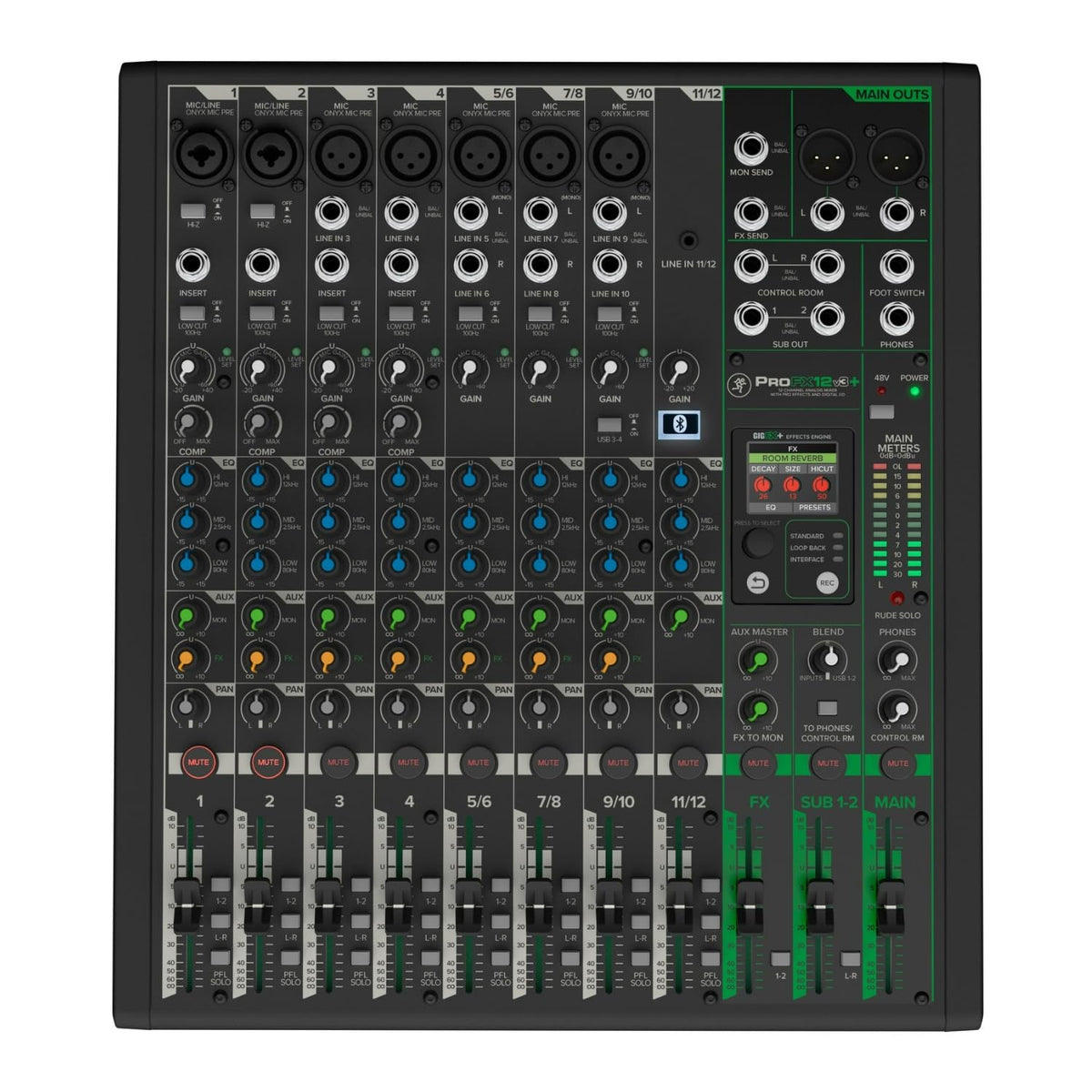 Mackie ProFX12v3+ 12-Channel Analog Mixer