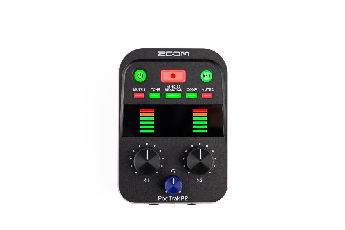 Zoom PodTrak P2 Dual USB Mic Podcast Recorder
