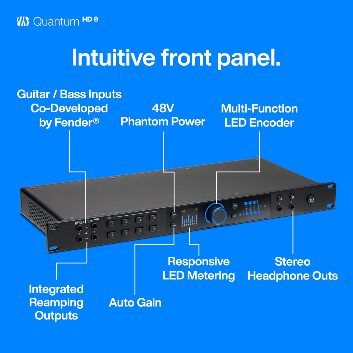 PreSonus QUANTUM-HD8 26x30 USB-C Audio Interface