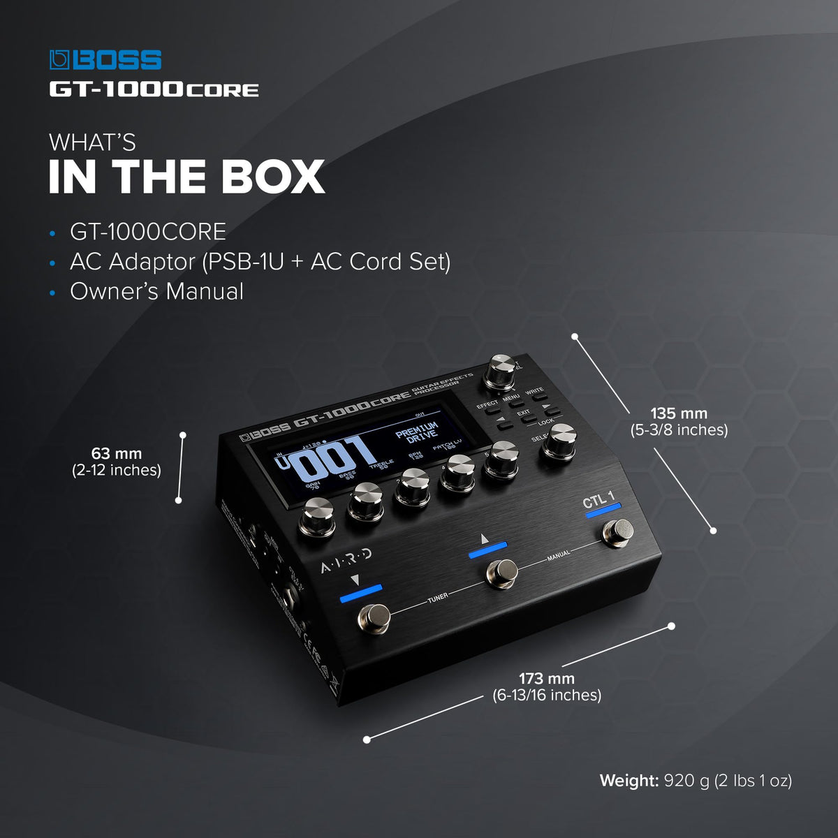 BOSS GT-1000CORE Guitar Effects Processor
