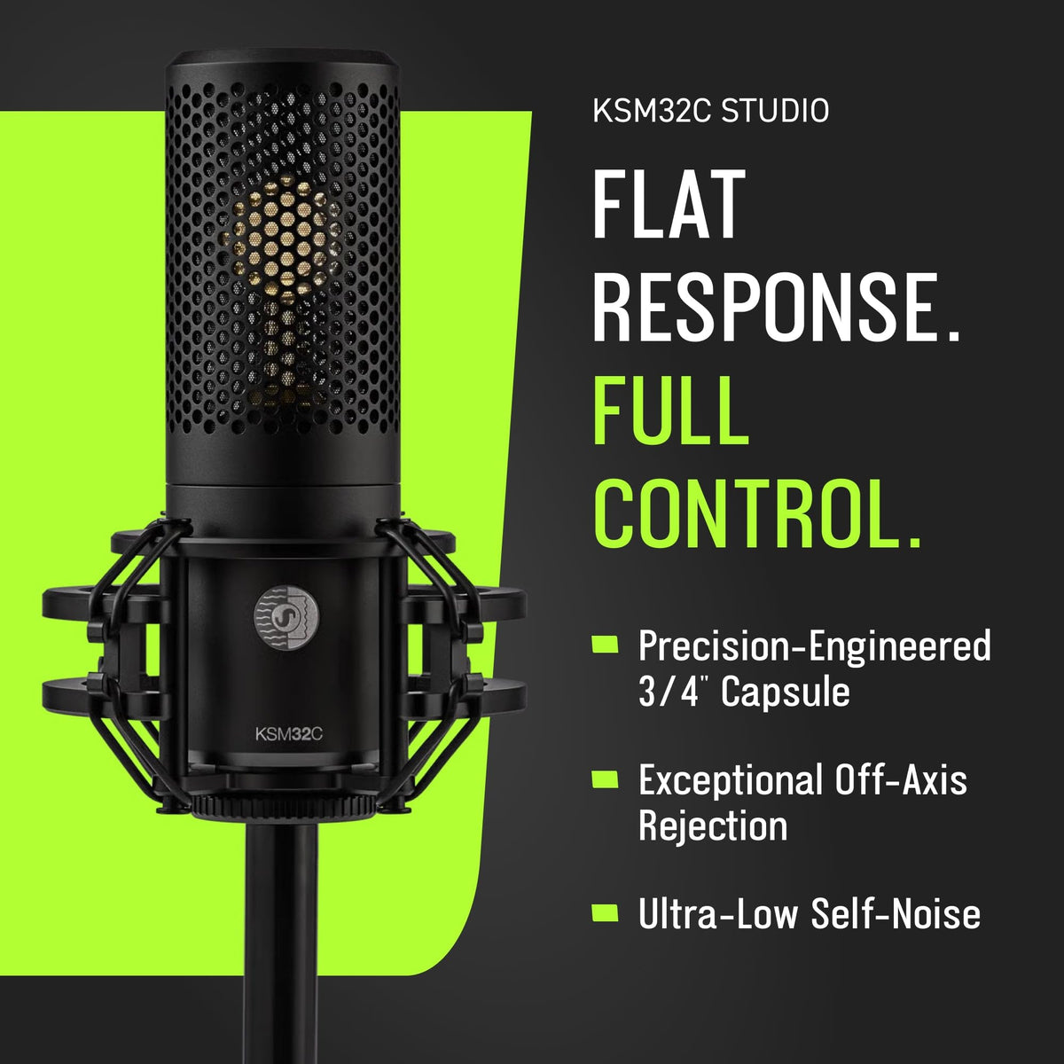 Shure KSM32C/SM Cardioid Condenser Microphone Studio Kit