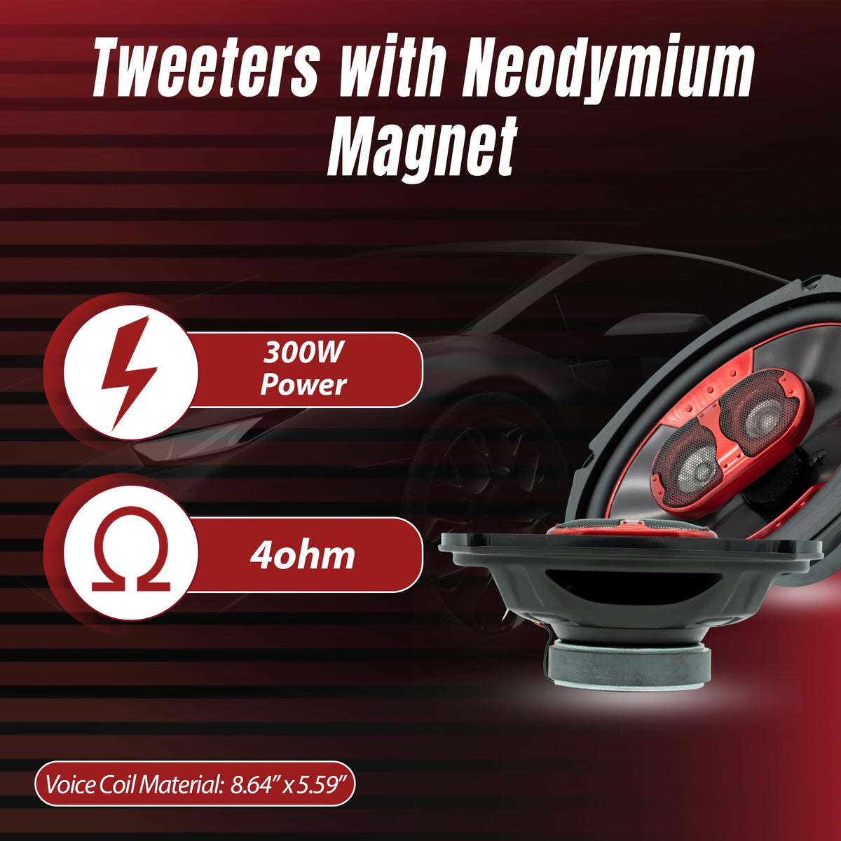 MB Quart XK2-169 6x9" 2-Way Coaxial Speakers