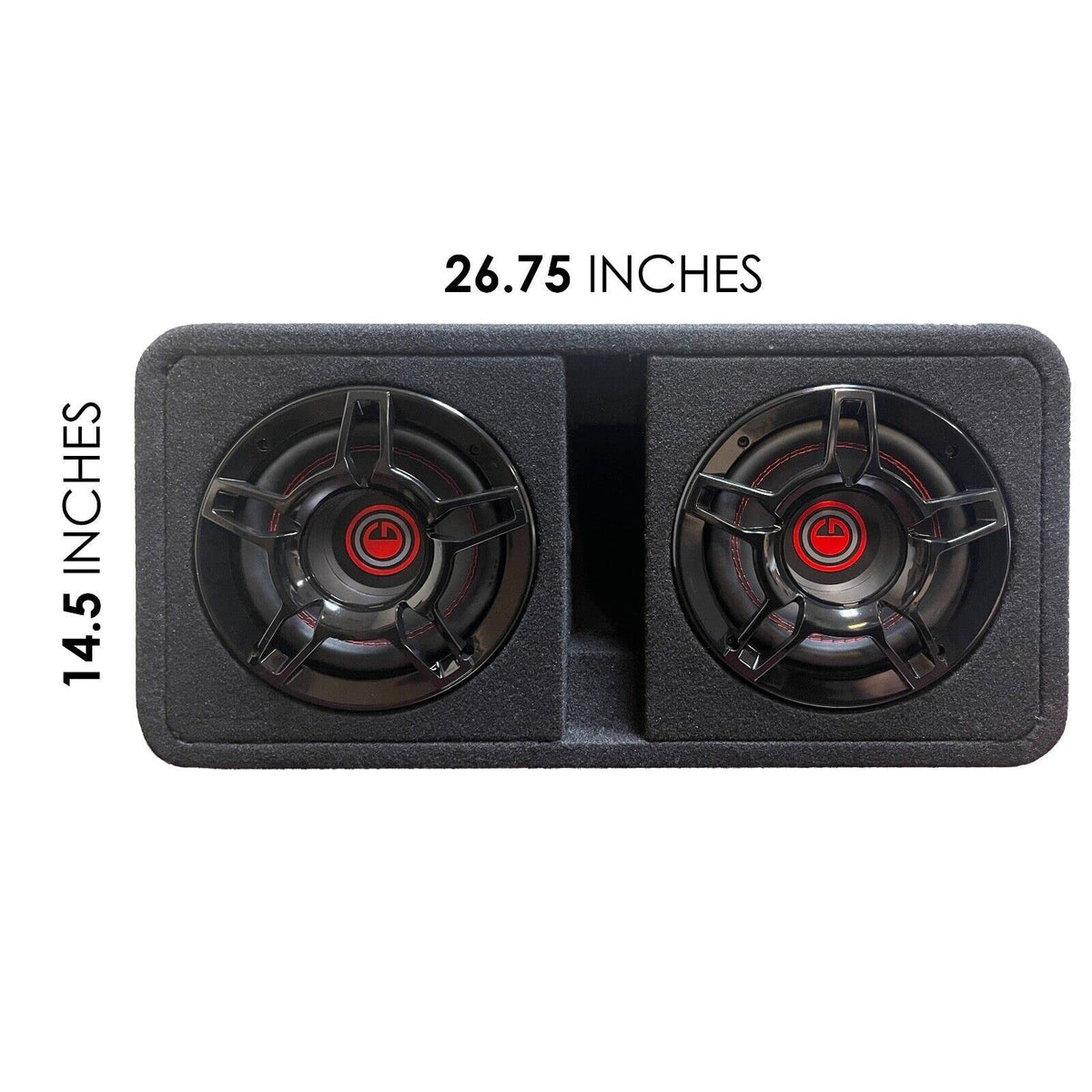 Gravity G8BD2 Dual 8" Powered Ported Subwoofer Enclosure