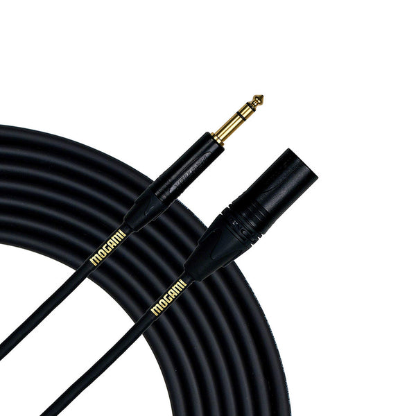 Mogami GOLD-TRSXLRM-30 30-Foot TRS to XLR Male Cable