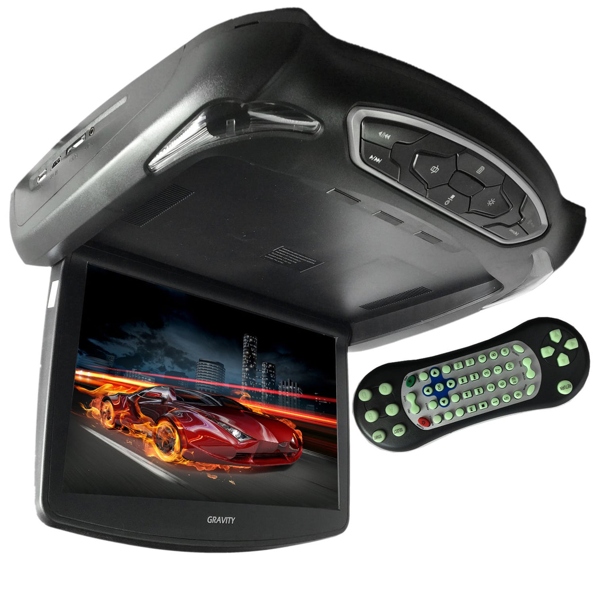 Gravity GR-10-0DVD 10" Flip-Down LCD Car Monitor